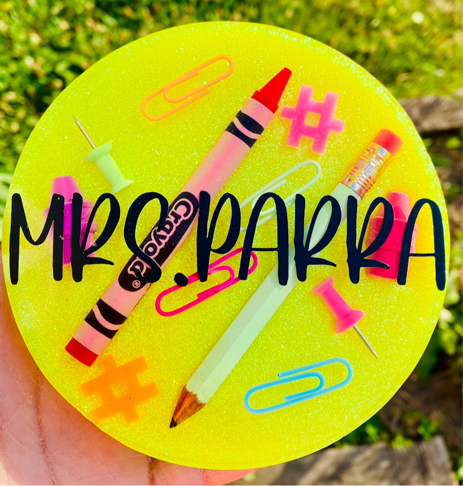 Teacher Coasters/Paper Weights
